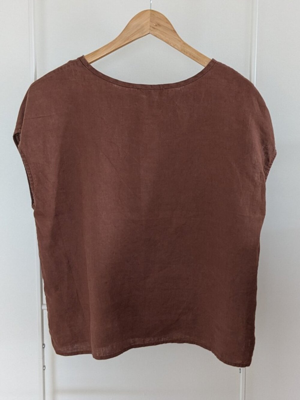 Everlane The Muscle Top in Linen Brown Size M - Picture 6 of 8
